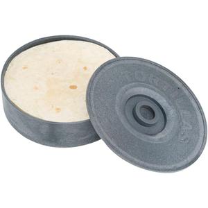 Restaurantware 8.5 x 2.3 Inch Tortilla Warmer 1 Microwavable Tortilla Holder - Lid Included Insulated Gray Plastic Tortilla Keeper Tortilla Server For Homes and Restaurants Durable