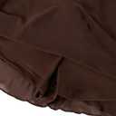 SOFIA'S CHOICE Women Mesh Ruffle Mini Skirt Summer Flowy Tiered Layered Pleated Skirts with Built in Shorts (Brown, S)
