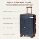 Cosbarn Luggage Sets 5Pcs Suitcases with Wheels,Large Suitcase,20"/24"/28"