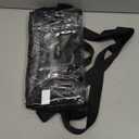 MAY TREE Clear Bag for Stadium Events 12612 Clear Tote Lunch Bag with Reinforced Strap for Work, Concert and Sports, Black
