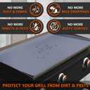 36" Silicone Griddle Mat for Blackstone 36 Inch Grill, Heavy Duty Food Grade Silicone Griddle Cover, Protect Your Grill from Dirt & Rust All Year Round (Gray)