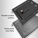 BestEvMod Center Console Organizer Safe Vault LockBox Compatible with Rivian R1T R1S 2022-2025 2026 Pickup Safe Vault Console Storage Interior Organizer with 4 Digit Combo Lock Security Anti-Theft
