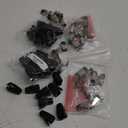 28 pcs RJ45 Strain Relief Boots Ethernet Network Connector Plug Cover Soft Plastic CAT6 CAT5 CAT5E CAT6a (Black) 30 Mini USB Connector