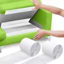 4.4" x 10 FT Hook and Loop Tape for Couch Cushions, Heavy Duty Adhesive Tape Roll, Anti Slip Rug Gripper, Wall Adhesive Strips, No Punching Wall Mounting