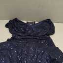 Giffniseti Women's V Neck Sequin Ball Gown Formal Maxi Dress A-Line Prom Evening Party Gowns (Blue)