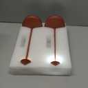 LED Cordless Table Lamps Set of 2, Portable Rechargeable 6000mAh Outdoor Camping Table Lamp,3 Color Stepless Dimming Battery Powered Lamp, Table Light for Dinner/Patio/Restaurant/Bedroom (Brown)