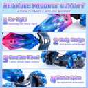 Gesture Sensing RC Stunt Car, 2.4GHz 4WD Stunt Car Toys for Ages 6-12 yr Boys Girls, Hand Controlled Remote Control Twist Cars, Offroad 360 Rotation with Lights and Music for Birthday Gifts (Pink)