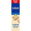Triscuit Original Whole Grain Wheat Crackers, Vegan Crackers, Healthy Snacks, Lunch Snacks, Family Size, 12.5 oz