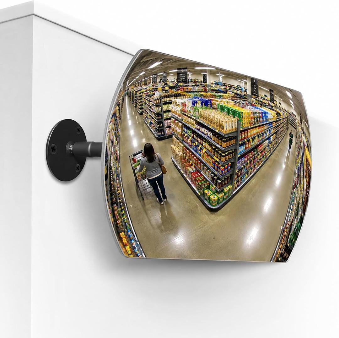 23.6 x 15.8 in Acrylic Convex Security Mirror, Wall Mount