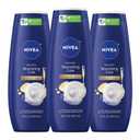 NIVEA Nourishing Care Body Wash with Nourishing Serum, Moisturizing Body Wash for Women, Enriched with Provitamin B5 and Vitamin E, 20 Fl Oz Bottle, Pack of 3