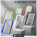 Dinavio Crafthouse PSA Graded Card Display Acrylic Case for Standard PSA and CGC Slabs - Slab Case - PSA Card Case - Graded Card Display Case - Updated Dimensions - Stand Included (Black Border)