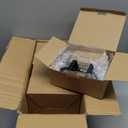 Estmoon 5 Pack Matte Black Door Handles Interior Door Knobs, Home Improvement Keyless Privacy Door Lock, Heavy Duty Zinc Alloy 2.07 lb Door Leverset for Bedrooms Bathrooms