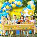 Yellow Cartoon Balloons Arch Kit, Cartoon Banana Theme 3rd Birthday Party Decorations for Boys and Girls Baby Shower Birthday Party Balloons Decoration Supplies