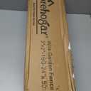 Black PVC Coated Welded Wire Fence 24 Inch x 50 Foot, 2 Inch x 3 Inch 16GA, Garden Border Fencing Roll Vinyl Coating Metal Wire Mesh for Yard Vegetable Plant Protection Poultry Netting