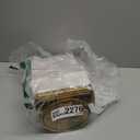 deweisn Floor Mount Tri-Fold Lighted Vanity Mirror with 21 LED Lights, Touch Screen and 3X/2X/1X Magnification, Two Power Supply Modes Make Up Mirror,Travel Mirror (Gold)