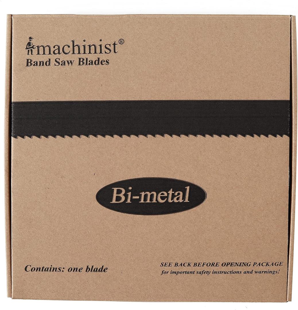 Imachinist S1153414 M42 115" X 3/4" X 0.035" X 14 TPI, Bi-Metal Metal Cutting Bandsaw Blades Constant Teeth