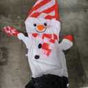 7ft Christmas Inflatable Outdoor Decorations, Gnome Old Man Inflatable Yard Deco