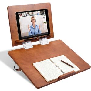Ergonomic Posture Correcting Double-Layer Adjustable Slant Board for Writing - 0-80° Tilt Adjustment, 15.4x11 Top /19.7x14.2 Base - Desktop Reading/Writing Stand for Studying, Working, Drawing​