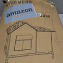 Heated Cat Houses for Outside Cats, Winter Insulated Weatherproof Outdoor Cat Heated House Shelter for Indoor Outdoor Feral Stray Barn Cats (25" x 14.6" x 24",Black Spots)