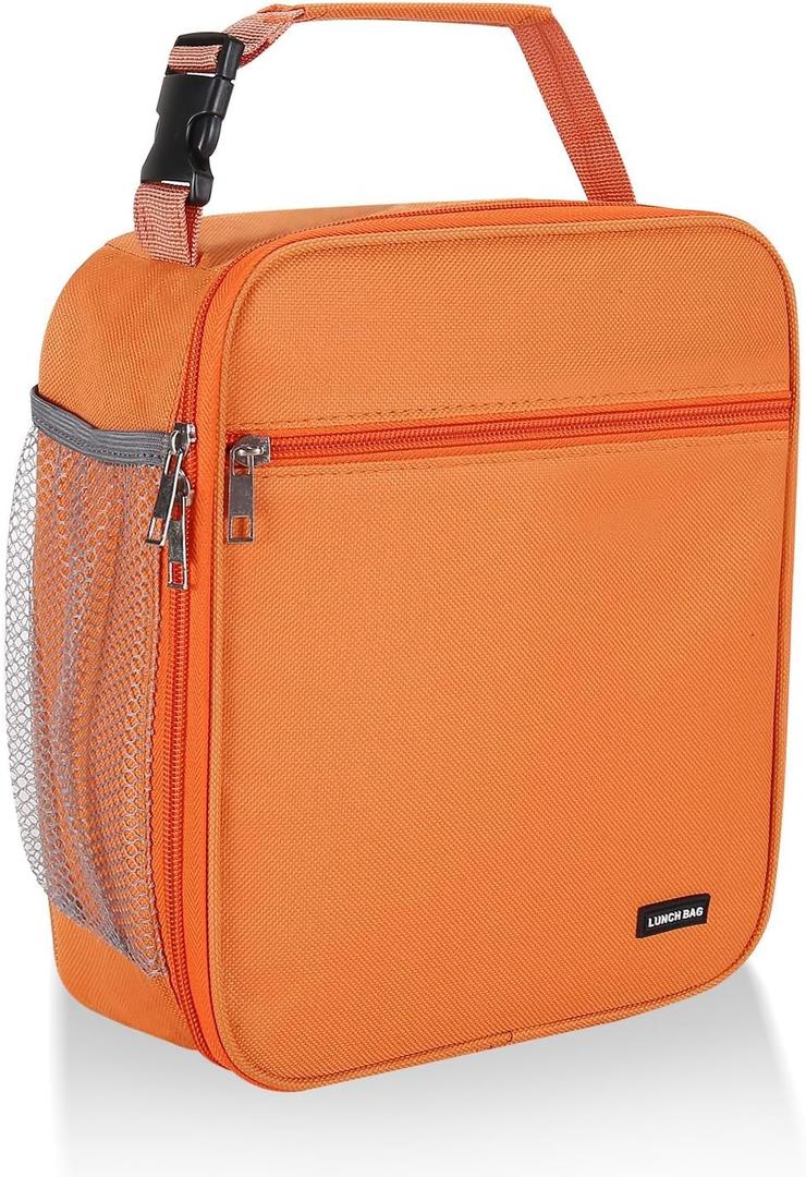 Lovoeo Lunch box Lunch bag for men women Insulated Lunchbox Lunch bags for Work Picnic Travel (Orange)