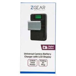 ZGEAR - Universal Camera Battery Charger W/LCD Charge Display