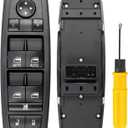 Master Power Window Switch Replacement for 2012-2014 Chry-sler 300, 2013-2014 Dodge Charger, 2012-2019 Dodge Journey, 68139805AA, 68139805AB, 68139805AC, 68139805AD, 1S14259, DWS1919 (68139805AA)