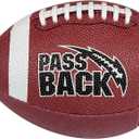 Passback Junior Rubber Football, Ages 9-13, Youth Training Football, (Ships Deflated)