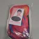 BERON Rainbow Ombre Wigs Long Wavy Wig for Women Colorful Ombre Curly Heat Resistant Synthetic Hair Wigs for Daily Use with Wig Cap