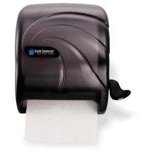San Jamar Oceans Element Paper Towel Dispenser Fits All Core Sizes with Lever for Bathroom, Kitchens, and Restaurants, Plastic, 8.5 x 12.5 x 12.75 Inches, Black Pearl San Jamar Oceans Element Paper Towel Dispenser Fits All Core Sizes with Lever for Bathroom, Kitchens, and Restaurants, Plastic, 8.5 x 12.5 x 12.75 Inches, Black Pearl