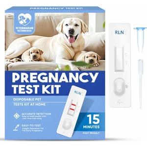 Dog Pregnancy Test Kit, Early Pregnancy Test for Dogs and Cats, Fast and Accurate Home Testing, Results Within 15 Minutes