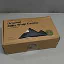 KeaBabies Baby Wrap Carrier - All in 1 Original Baby Carrier Newborn to Toddler Sling, Easy to Wear, Hands Free Bonding, Lightweight, Breathable Infant Wraps (Trendy Black) (One Size (Pack of 1))