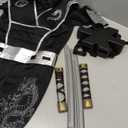 Morph Deluxe Silver Boys Ninja Costume, Ninja Kids Costumes, Ninjas Halloween Costumes For Boys, Boy Halloween Costume (10-12 Years)