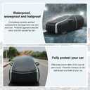 420d Car Cover Fits for Subaru CrossTrek 2013-2025 2026 All Weather Car Covers for CrossTrek Outdoor Waterproof Anti UV with Zipper & Reflective Safety Strips