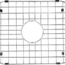 SANNO Kitchen Sink Grate Stainless Steel Protector Grid Rack for Bottom, Center Drain - 18" L X 13.4" W