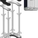 Undermount Kitchen Sink Bracket Space Saving Upright Sink Repair Kit with Non-Slip Shock Absorbing Pads Stainless Steel Adjustable Bracket for Kitchen, Bathroom and Outdoor Sink