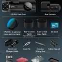 IIWEY 4K Dash Cam 3 Channel, Triple STARVIS 2 Sensors (IMX678 Front, IMX675 Cabin & Rear), 4K+2K+1080P HDR, Night Vision 3.0, PlateTag AI for Plate Clarity, 5GHz WiFi, GPS, Parking Mode, 128GB Card In