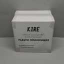 KIRE 100PCS Black and Gold Plates - Black Plastic Plates Disposable with Gold Rim for Halloween Party/Wedding/Birthday Include 50Pcs 10.25inch for Dinner and 50Pcs 7.5inch for Dessert/Salad