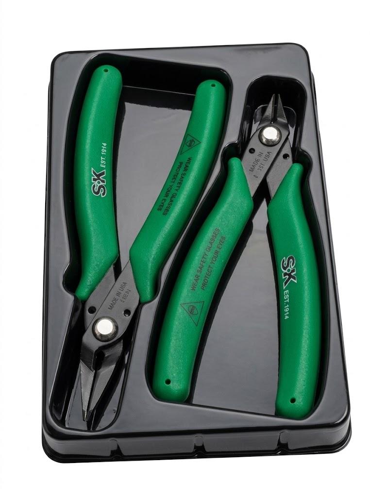 Professional Tools 2Pcs Shear-Cutter Pliers, green