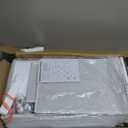 BOLUO White Nightstands Set of 2 - Nightstand and Dresser Sets Night Stand Dresser for Bedroom End Table with Fabric Drawers Organizer Modern (Large 2 pcs)