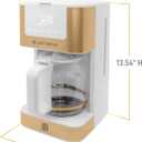West Bend Timeless 12-Cup Programmable Coffee Maker with Brew Strength Selector for Hot and Iced Coffee, Includes 1-4 Cup Brew Option and Permanent Filter
