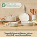 Pyrex 7-Piece Ceramic Cookware Set, Pots and Pans with Lids & Handles