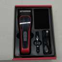 Horse Clippers,Quiet 2-Speed Horse Grooming Clippers,Rechargeable Pet Shaver with Scissors for Matted Long Hair,Cordless Wide-Blade Powerful Horse Trimmer Kit for Thick Coat #066 Red