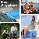 Step2 Foldable Adult Flip Seat, Portable Outdoor Chair for Poolside, Tailgating, Camping, Picnic Chair, Provides Back Support When Sitting on Ground, White