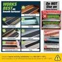 Thunder Grip Outdoor Stair Treads Non Slip 30" x 6" - 15-Pack Weather Resistant Exterior Grip Tape for Wooden Steps - Anti Skid Strips - Waterproof 80-Grit Adhesive Treads
