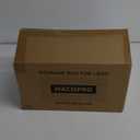 Toys Storage Organizer Box for Lego, Toy Box with Building Plate Lid and Removable Tray, Building Block Storage, Stackable Plastic Organizer Bins (Red+Blue-2Packs)