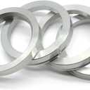 73.1mm OD to 57.1mm ID Hub Centric Rings, Silver Aluminum Hubcentric Rings for 57.1 Vehicle Hubs with 73.1 Wheel Center Bore, Pack of 4