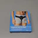 Hernia Belts for Men Inguinal, Hernia Support for Women and Men, Hernia Truss for Left or Right Side, Groin Belt, Adjustable Waist Strap with Removable Compression Pads (Large, Black)