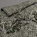 Collive Hallway Runner Rug, 2' x 5' Soft Washable Kitchen Runner Rug, Olive Green/Cream Contemporary Modern Laundry Room Rugs Indoor Hand-Woven Cotton Carpet for Bedroom Entryway Front Door Farmhouse