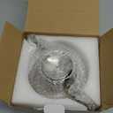 HIWARE 1000ml Glass Teapot with Removable Infuser, Stovetop Safe Tea Kettle, Blooming and Loose Leaf Tea Maker Set (33 oz)