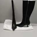 Women's Knee High Pointed Toe Tall Boots (Black, 8)